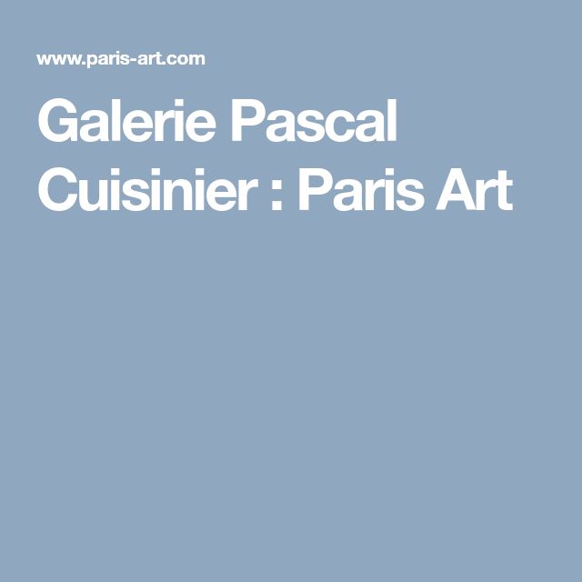 Galerie Pascal Cuisinier
